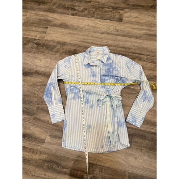 Free People Revolve Nola Shirt Dress in Cornflower Blue Tie Dye Size S NWT - Picture 4 of 7